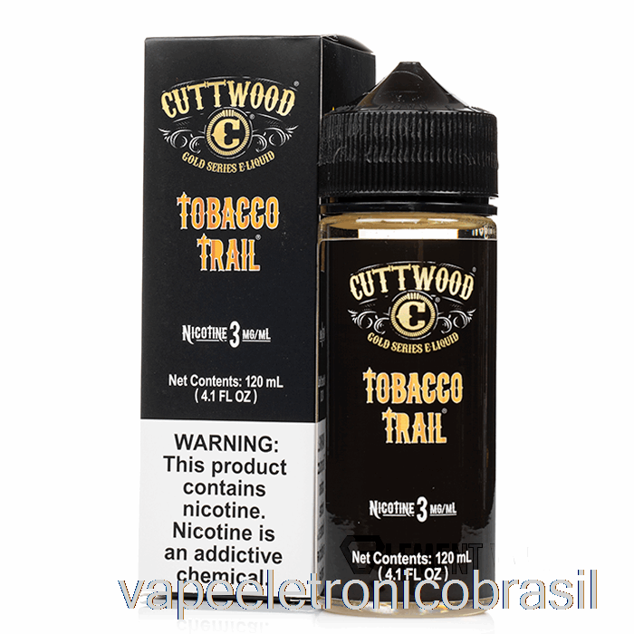 Vape Recarregável Tabaco Trail - Cuttwood E-líquido - 120ml 3mg